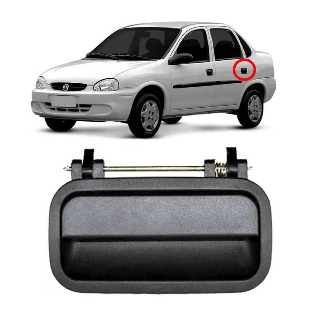 Imagem MACANETA EXTERNA PORTA TRASEIRA CORSA CLASSIC 06 LADO ESQUERDO 