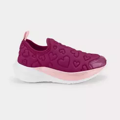 Tênis Infantil Bibi Volt 2.0 Rosa com Corações