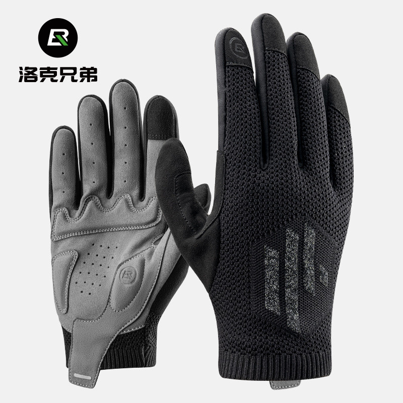 Luvas de ciclismo antiderrapantes e respiráveis para outono, primavera e verão, luvas de ciclismo de montanha e estrada