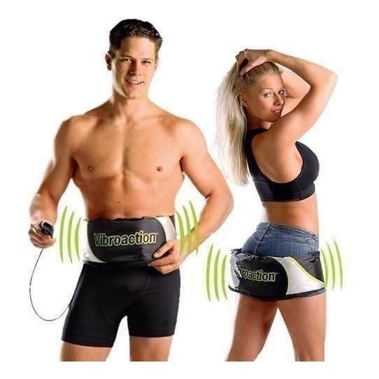 Cinta Vibratória Abdominal Aparelho Vibroaction Com Controle
