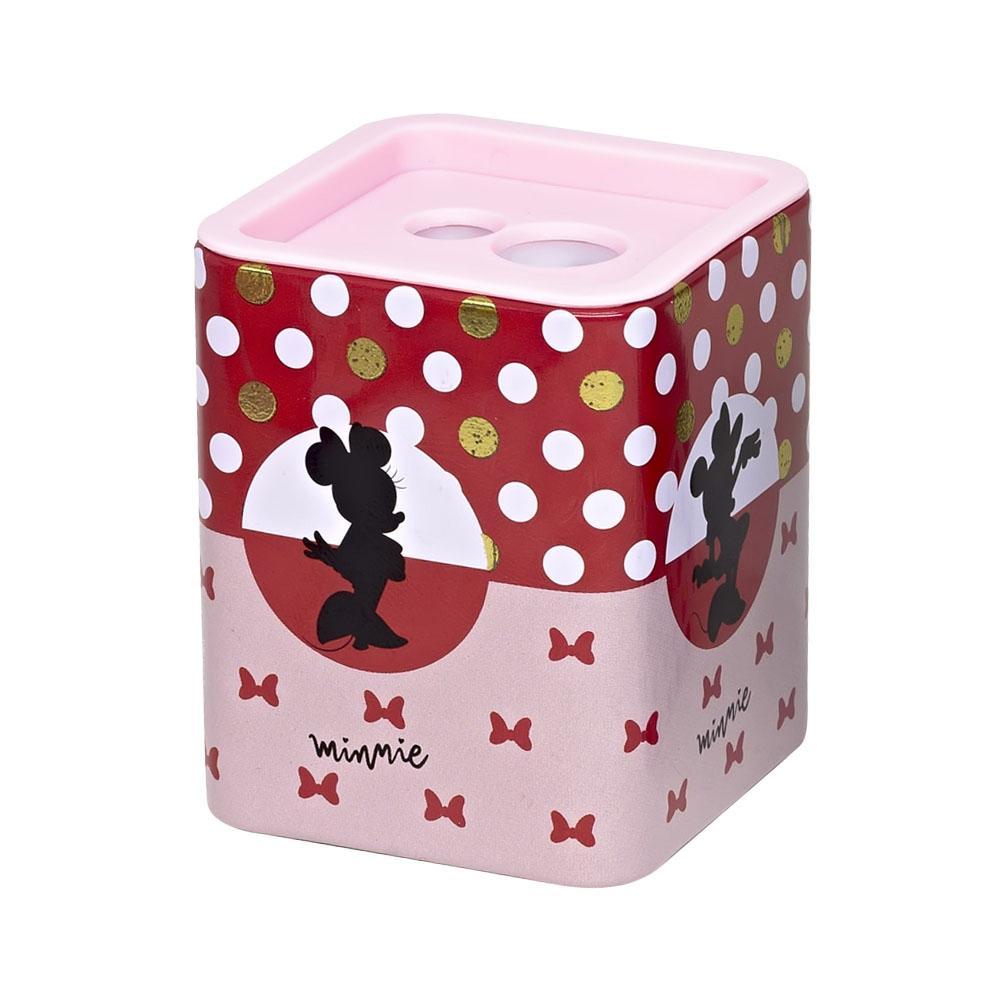 Apontador 2 Furos Jumbo c/ Depósito Minnie Red Rosa Molin