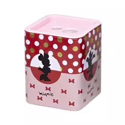 Apontador 2 Furos Jumbo c/ Depósito Minnie Red Rosa Molin