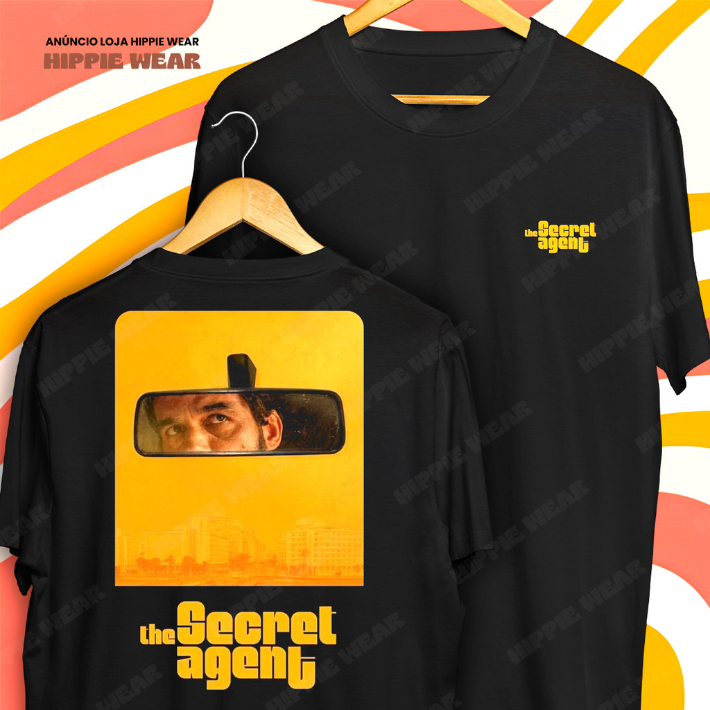 Camiseta The Secret Agent Filme Suspense Retro Blusa Camisa 100% Algodão