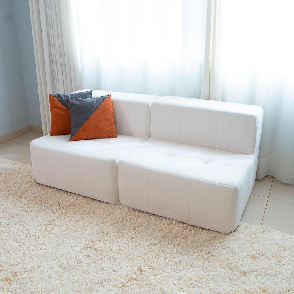 Imagem Sofá Modular Boucle 2 Lugares para Sala Moderna Premium