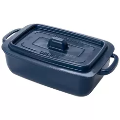 Pote Panelinha Hermética Supreme Azul 1,2 L Mini Caçarola Ramekin Plástico Retangular Plasútil