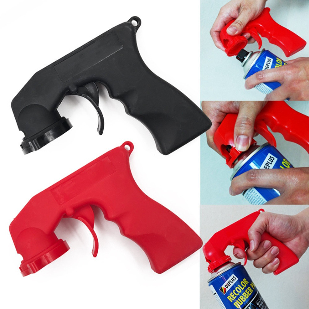 Adaptador de spray Paint Care Aerosol Spray Gun Handle com Full Grip Trigger Locking Collar Manutenção do carro pintura 