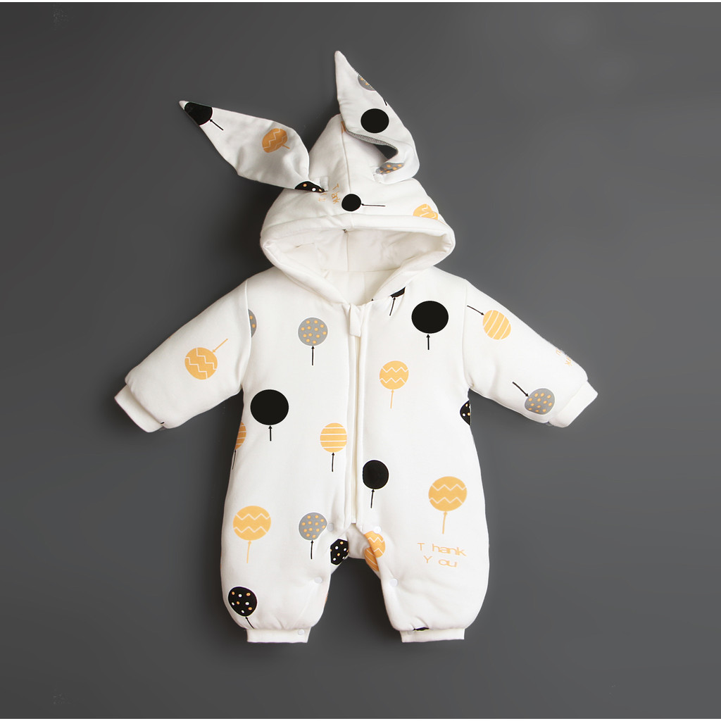 Bebê outono roupas Outing roupas do bebê recém-nascido outono inverno roupas do bebê macacão feminino 0-1 bebê