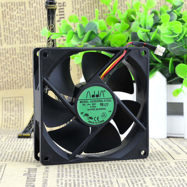 Taiwan/ADDA 9025 24V 0.15A Ventilador inversor de três fios AD0924HX-A72GL