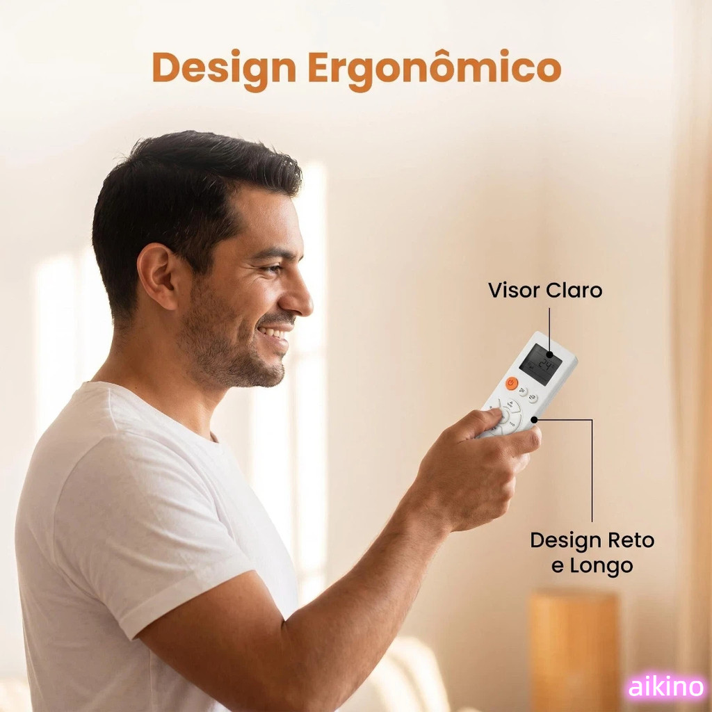 Controle Ar Condicionado Para Samsung Arh-2201 Max Plus E Crystal — imagem 2 de 2