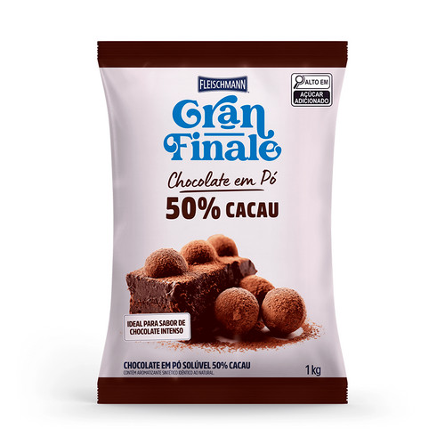 Chocolate em Pó Solúvel 50% Cacau 1kg Gran Finale