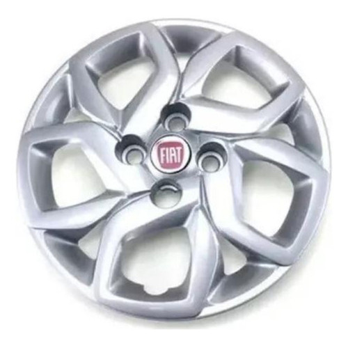 Imagem Calota Aro 14 Mobi Original Fiat Cinza Metalizado