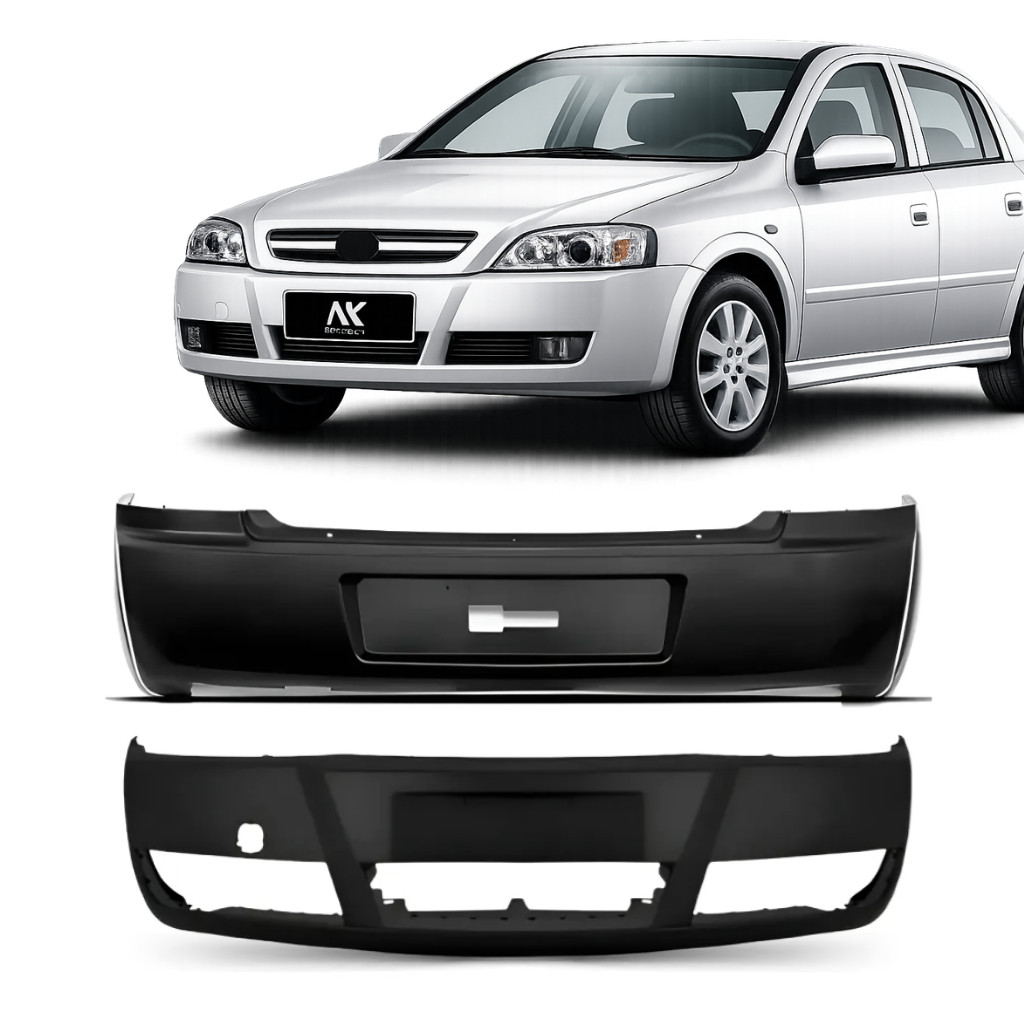 Kit Parachoque Dianteiro Traseiro Astra 2003 04 05 06 07 08 A 2012 C/Furo