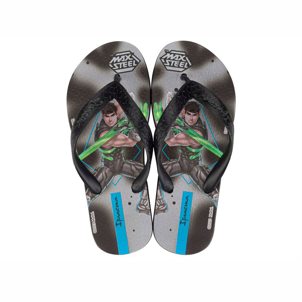 Chinelo de Dedo Infantil Menino Max Steel Ipanema Preto