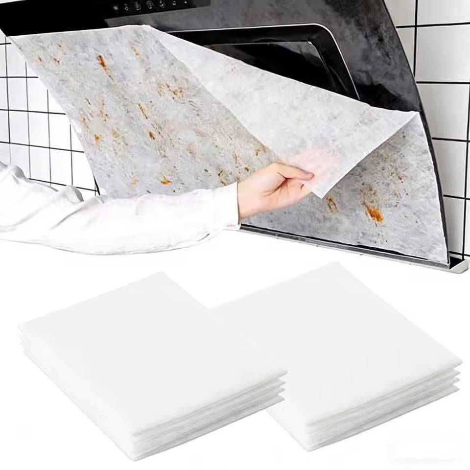 Papel De Filtro À Prova De Óleo Para Exaustor-Película Protetora De Cozinha-Com Absorção-Adesivo Ventilador-Capa