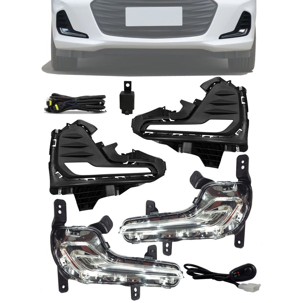 Kit Led DRL Chevrolet Onix Hatch e Sedan Plus 2020 2021 2022