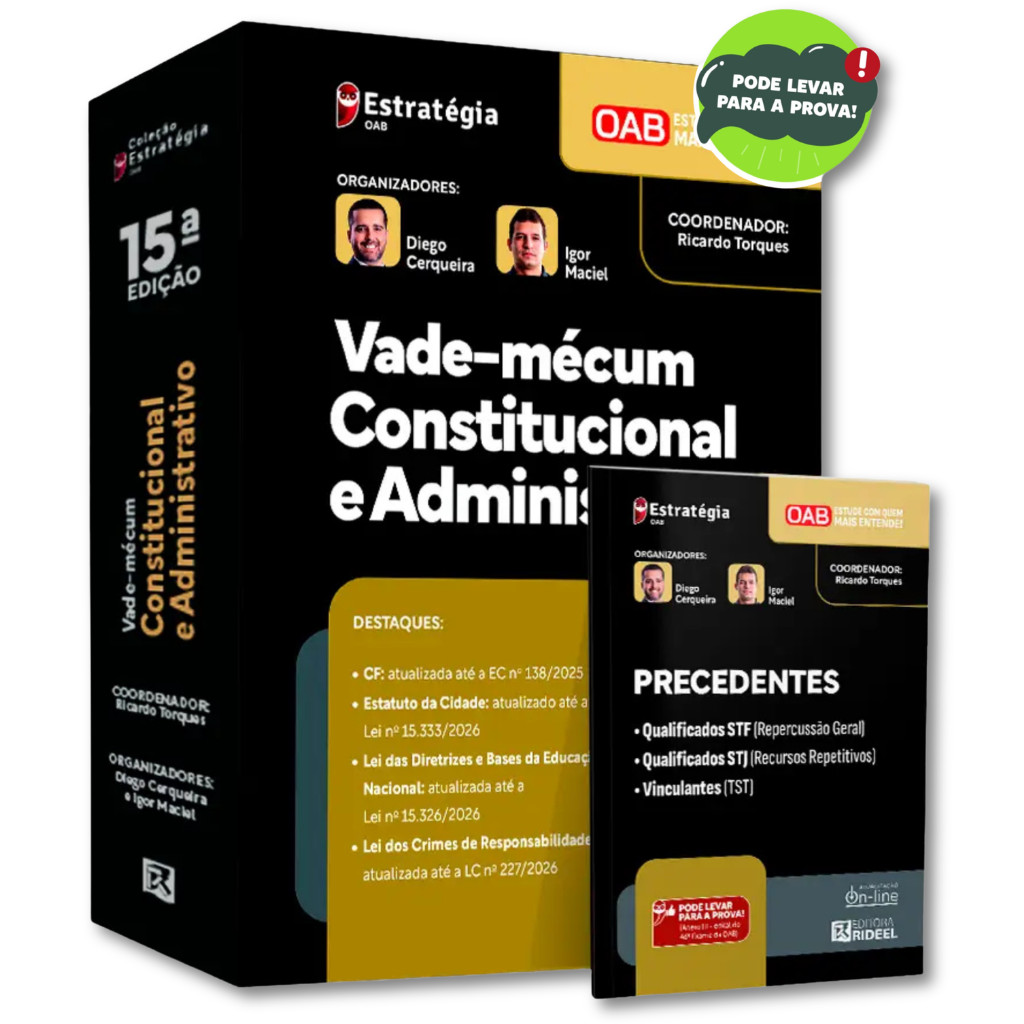 Vade-mécum Constitucional e Administrativo 15ª Ed. - 2ª fase da OAB Exame 46