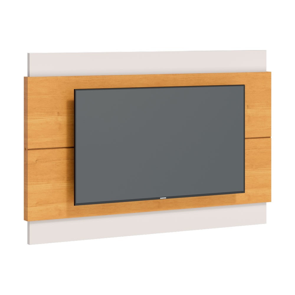 Painel Suspenso Classic para Sala Estar TV até 60 Polegadas Nature com Off White - Imcal Móveis