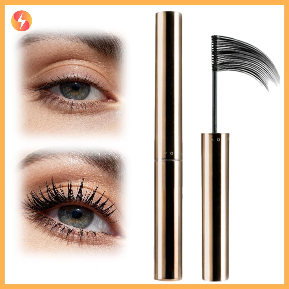 Rímel Ultrafino À Prova D'água De Secagem Rápida , Preto , Onda 3D , Volumizador , Escova Fina , Extensão De Cílios Para