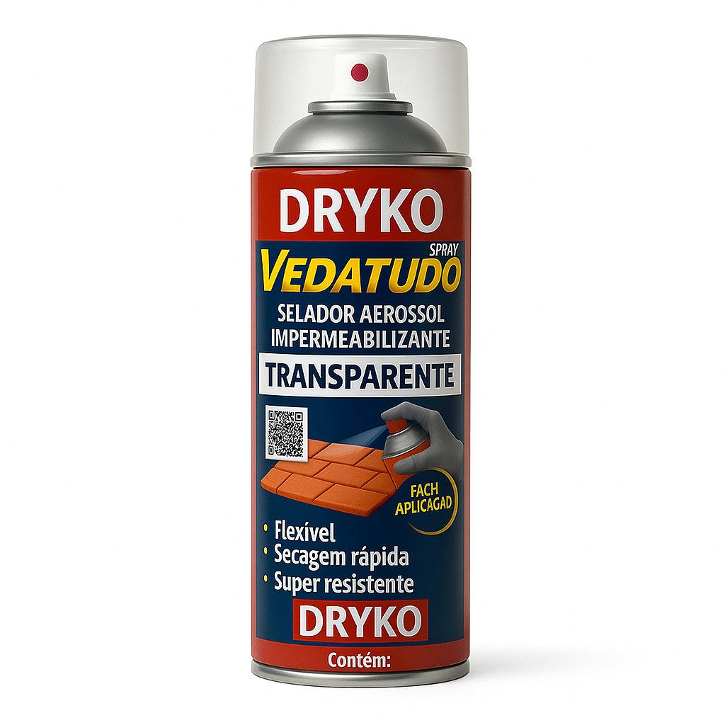 Spray Veda Tudo Borracha Líquida Impermeabilizante Transparente 400ML