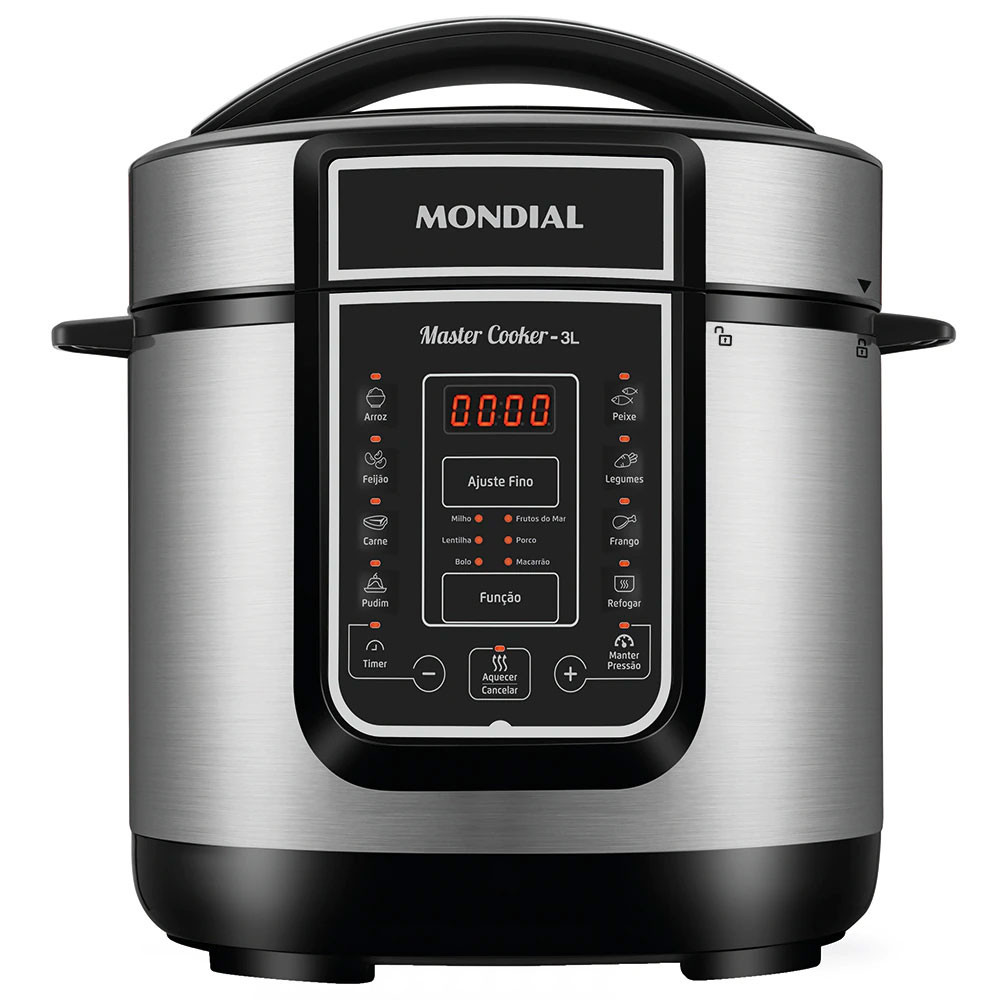 Panela Eltrica de Presso Digital Master Cooker PE-40 700W com Capacidade de 3 Litros Mondial