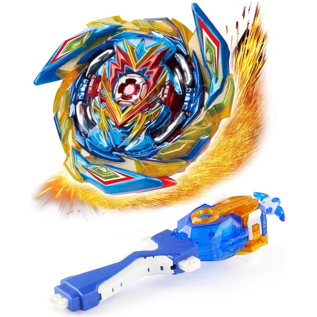Bey Battling Tops Burst SuperKing Booster Brave Valkyrie com Lançador de Bey e Conjunto de Jogo de Batalha com Empunhadu