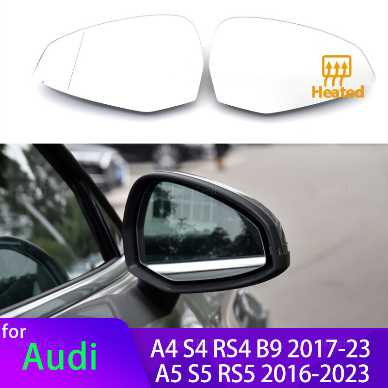 Espelho Retrovisor Lateral Aquecimento Vidro Aquecido Lente Apto Para Audi A4 S4 RS4 RS 4 B9 A5 S5 RS6 2016-23 Acessório