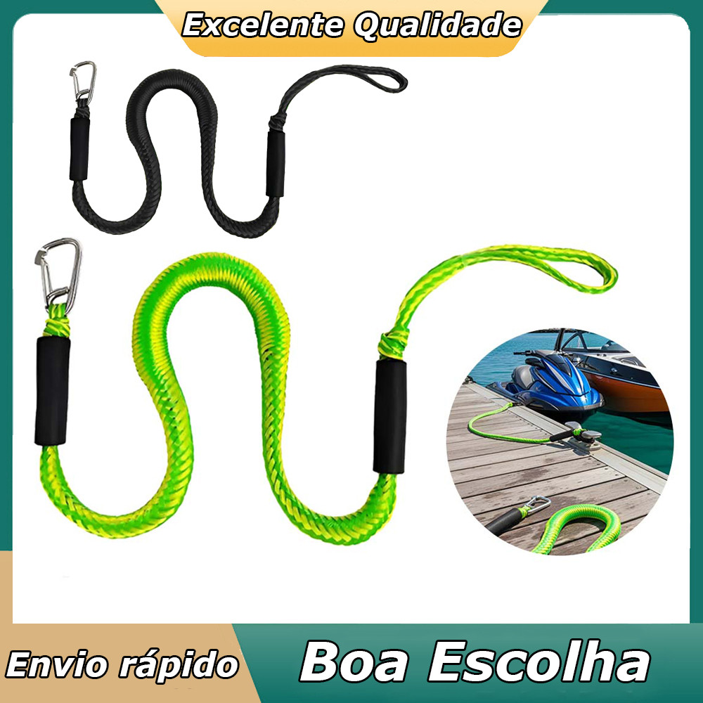 Linha de doca elástica linha de doca de jet ski linhas de ancoragem elástica para jet ski barcos corda de choque