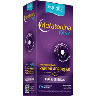 EQUALIV MELATONINA FAST COM 120 COMPRIMIDOS SUBLINGUAIS 0,21MG em Oferta na Shopee