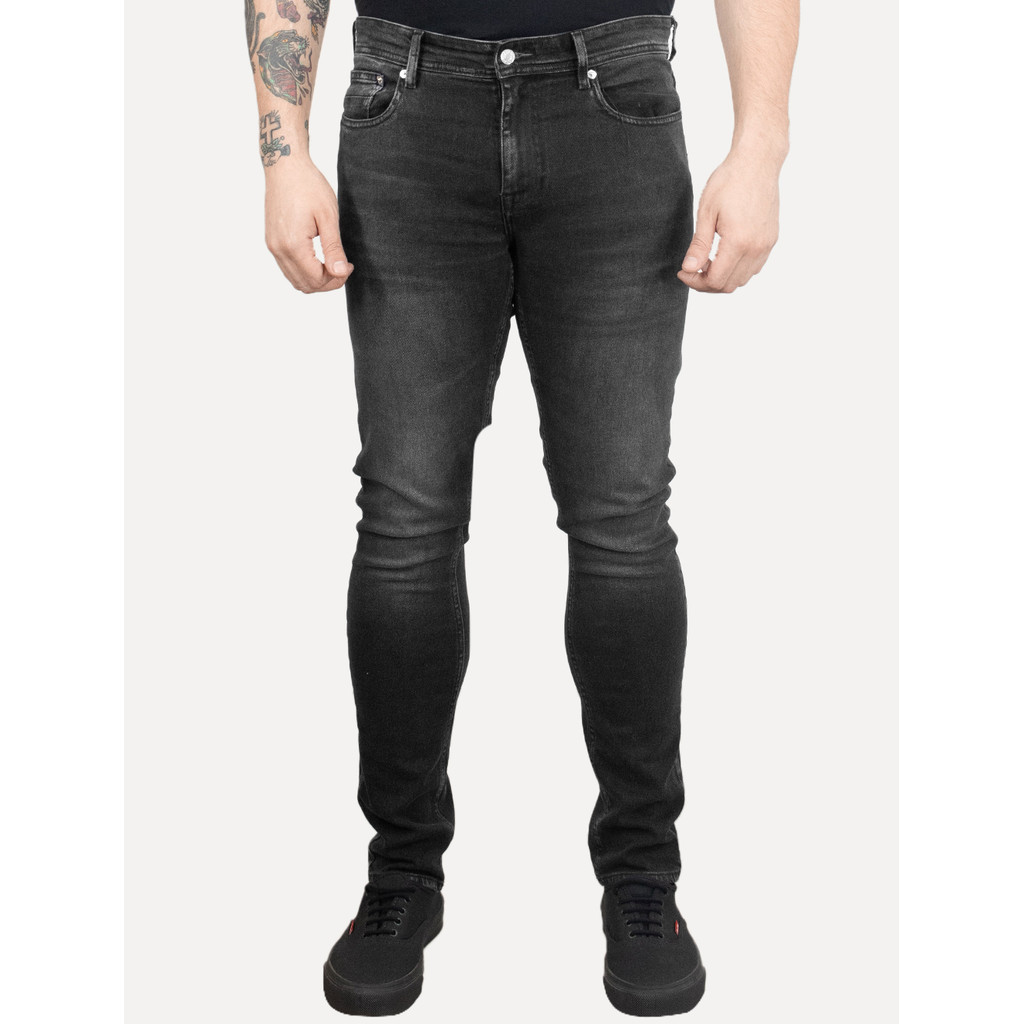 Calça Tommy Hilfiger Jeans Masculina Straight Denton Clark Preta