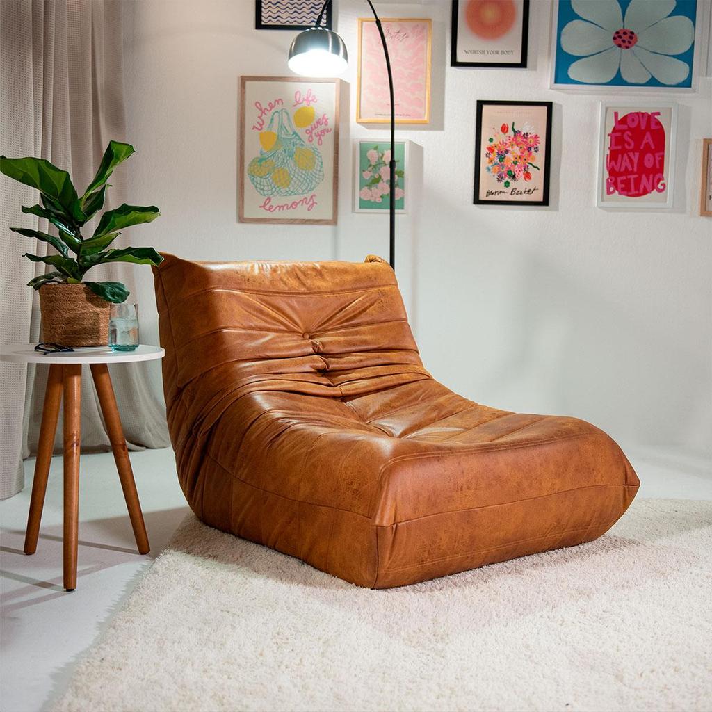 Imagem Poltrona Poli Couro Liv para Sala Moderna Confortável Premium