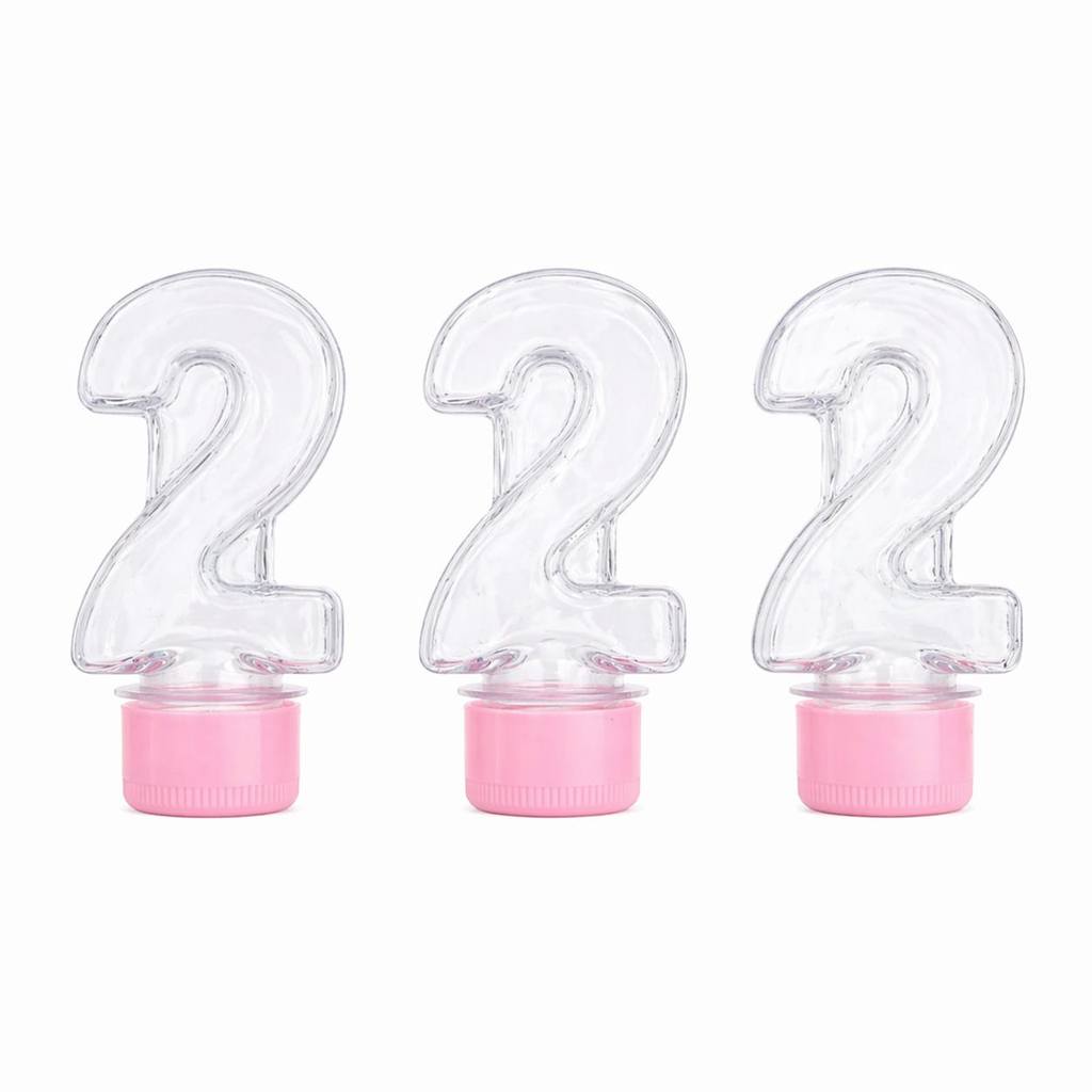 Kit 20 Tubetes Nº2 para Festa de 2 Anos Lembrancinhas Transparente Decoração Infantil aniversário Perfeito Mais Vendido