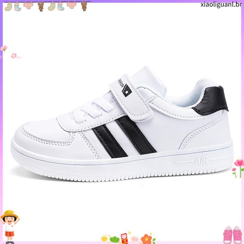 tênis infantil masculino kit tênis infantil masculino Sapatos brancos para meninos ABC XZPQ, tênis brancos para menina