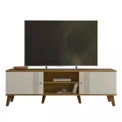 Rack Bancada Para TV 65 Pol 160cm Sia Nature/Off Z49 - Mpozenato