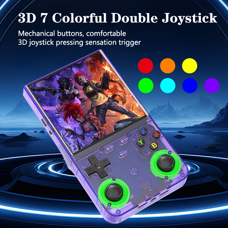 Detalhes do Cross-Border novo estilo R36 Ultra Kaiyuan Console de jogo portátil 13cm IPS portátil Retro portátil nostálgico Arcade
