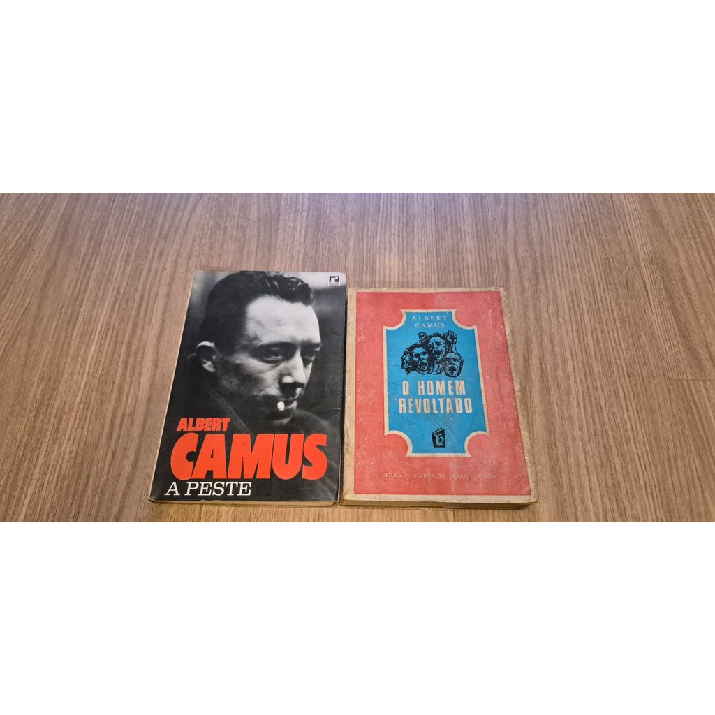 LIVRO, KIT(2) O HOMEM REVOLTADO, E A PESTE, ALBERT CAMUS