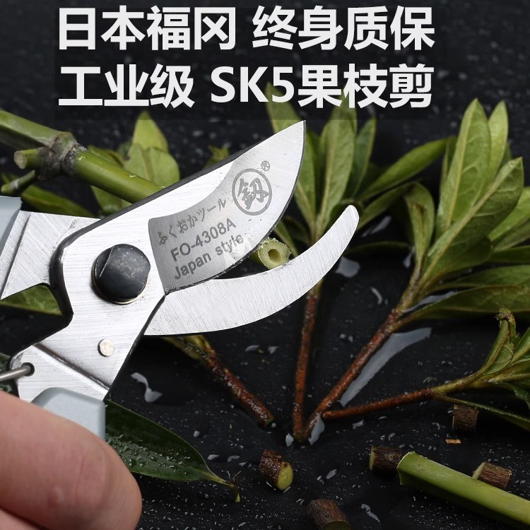 Fukuoka importado grosso ramo tesouras de árvores frutíferas flor planta jardinagem tesouras domésticas japonês poderoso