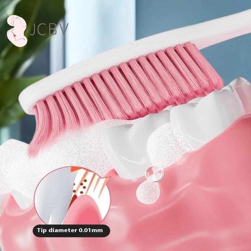 [JCBV] 1/3 Pcs Escova De Dentes Para Adultos Com Cerdas Macias De Cabeça Longa Simples Doméstico Paaging Independente Li