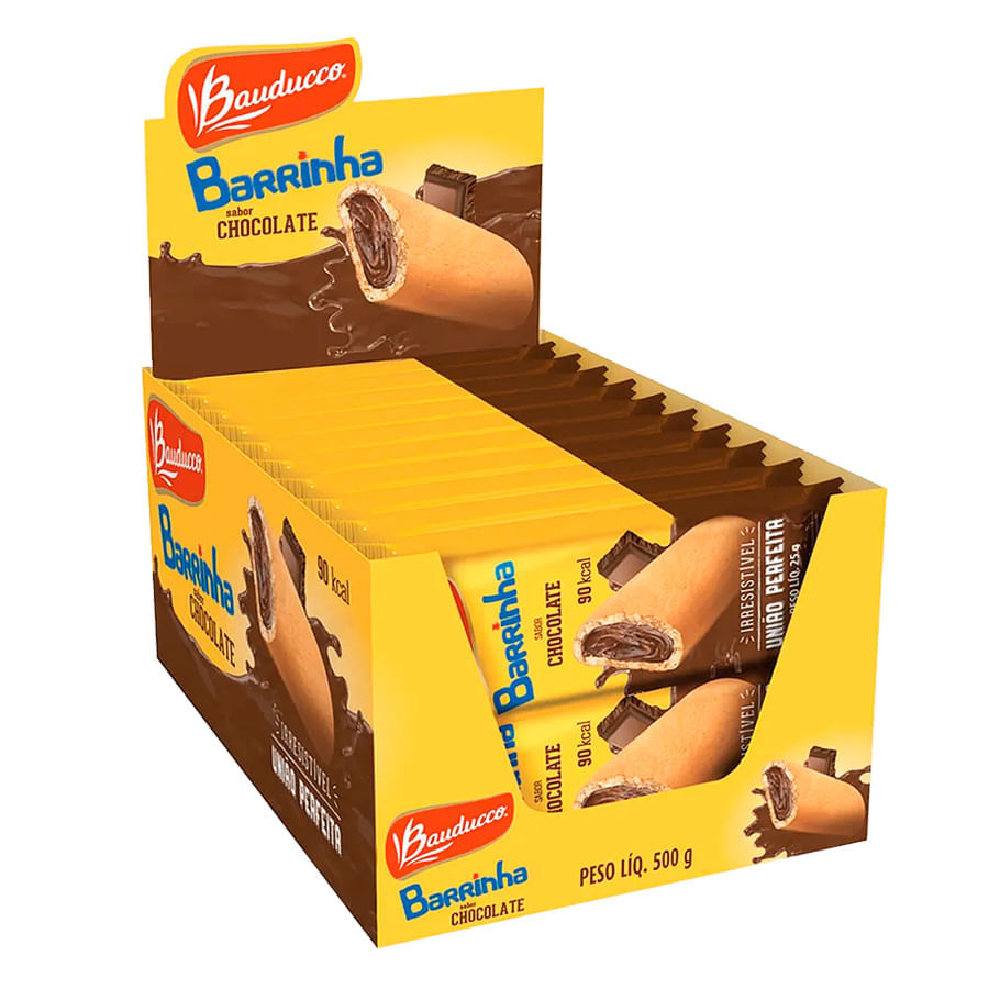 Barrinha Maxi Chocolate 500g c/20 unid. - Bauducco