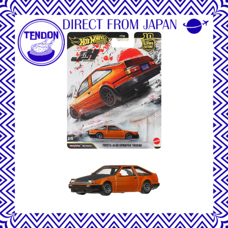 Hot Wheels Cultura do Carro Japan Historics 5 Toyota AE86 Sprinter Trueno Brinquedo Veículo Miniatura a partir de 3