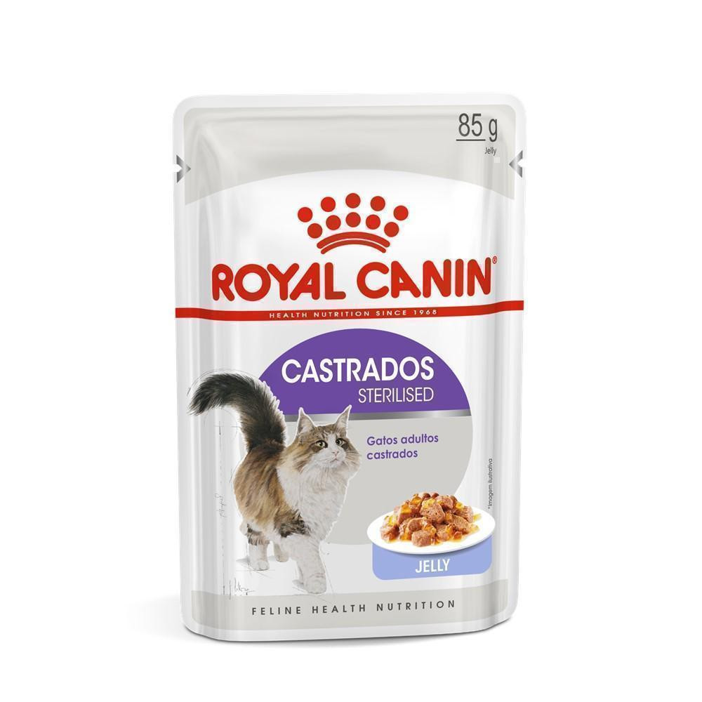Ração Úmida Royal Canin Sachê Jelly para Gatos Adultos Castrados 85g