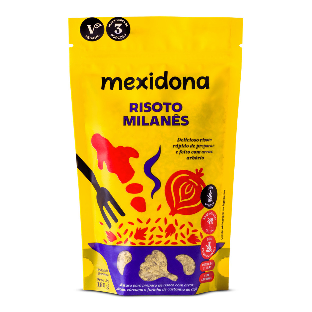 Risoto Milanês 180g Mexidona Pronto Cremoso Prático