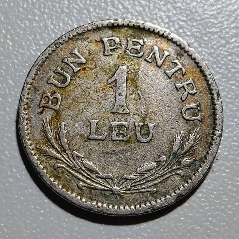 País: Romênia 1924 - 1 Leu - Elimatec Moedas Antigas.