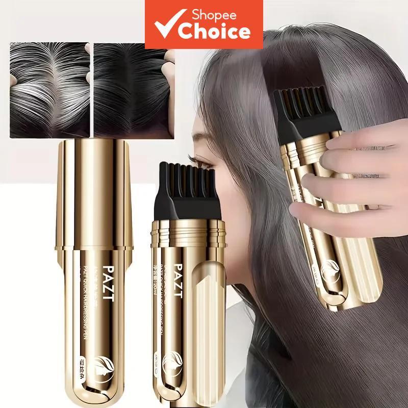 Bastão de Tinta Capilar Temporária, Fórmula Suave, Aplicação Fácil, Cor Natural, Retoque Rápido, Produto de Beleza