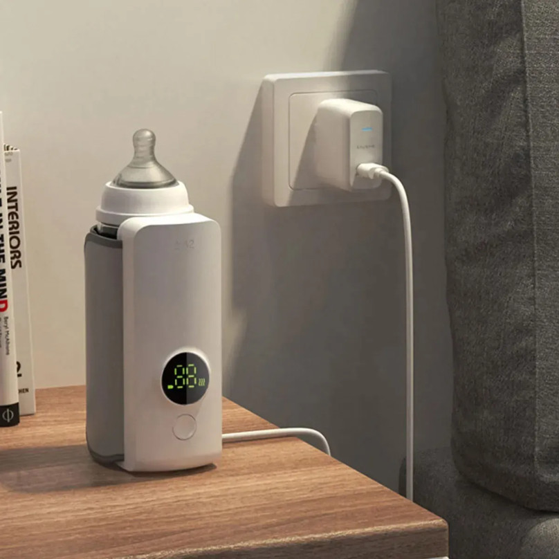 Aquecedor Portátil para Mamadeira Leite de Bebê USB Bivolt 6000mAh