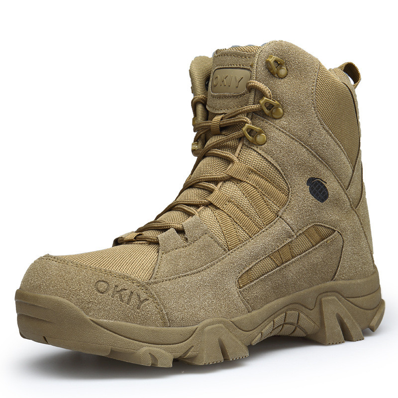 [Novo produto] Botas de combate de tamanho grande Botas de deserto masculinas Forças especiais Botas táticas de cano alt