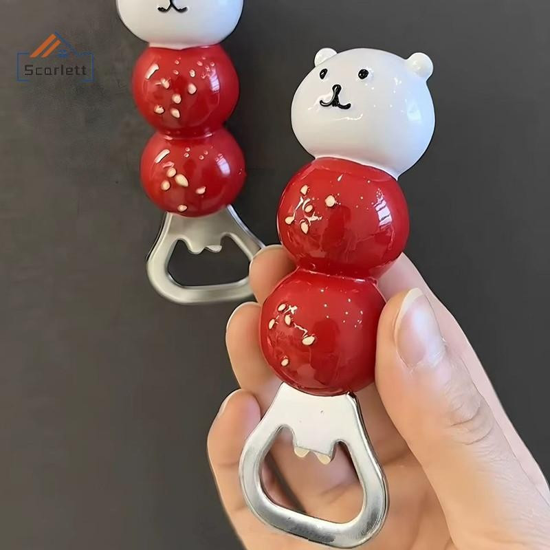 [Scarlett] Abridor De Cerveja De Coelho Fofo Urso Kawaii Garrafas Ímãs De Geladeira Decoração De Casa Utensílios De Cozi