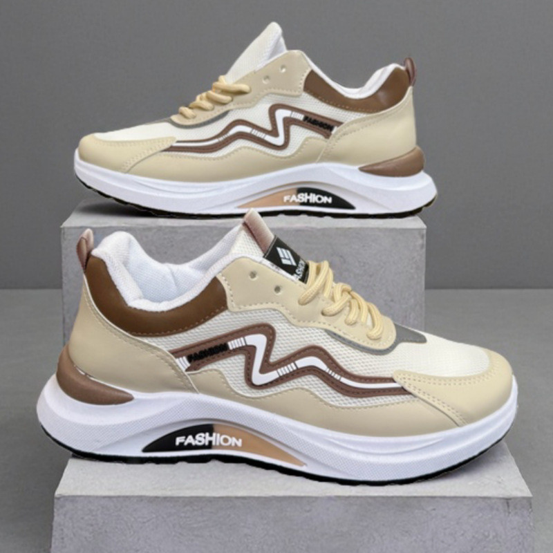 Tênis casuais masculinos de estilo esportivo, novo modelo de verão, malha respirável, tênis masculinos leves e confortáv