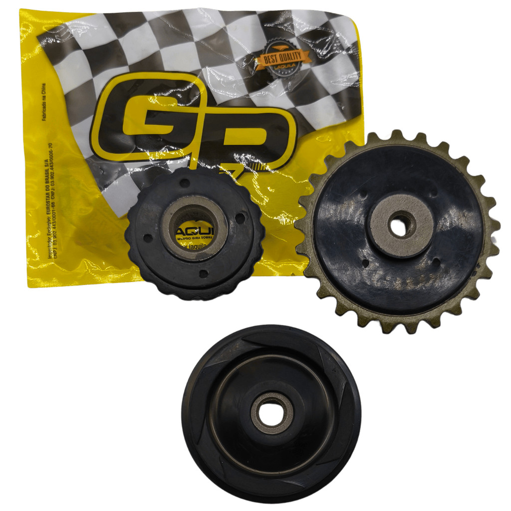 Kit Rolete Guia Tensor Corrente Comando Shineray XY 50Q / Traxx Star 50 / Kasinski Soft 50 / Dafra Zig 50