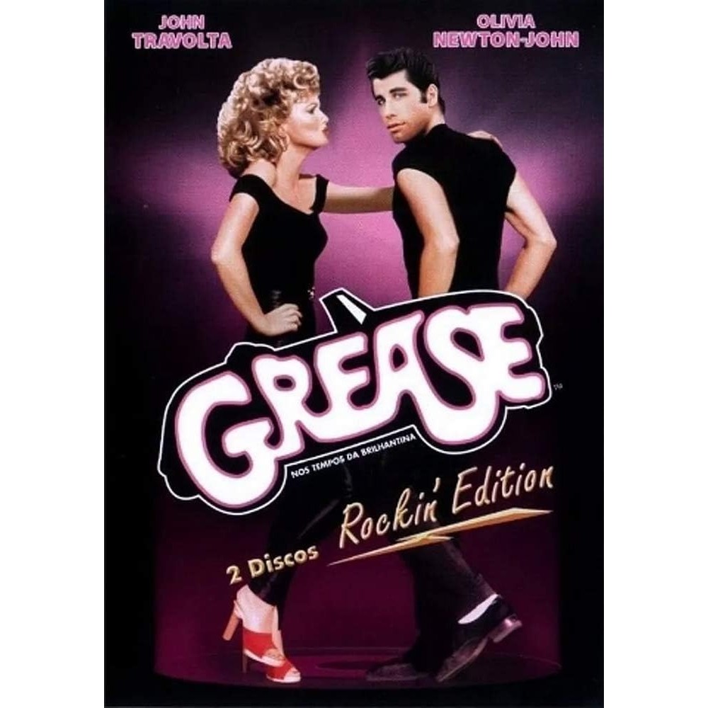DVD GREASE NOS TEMPOS DA BRILHANTINA direção John Travolta e Olivia Newton-John