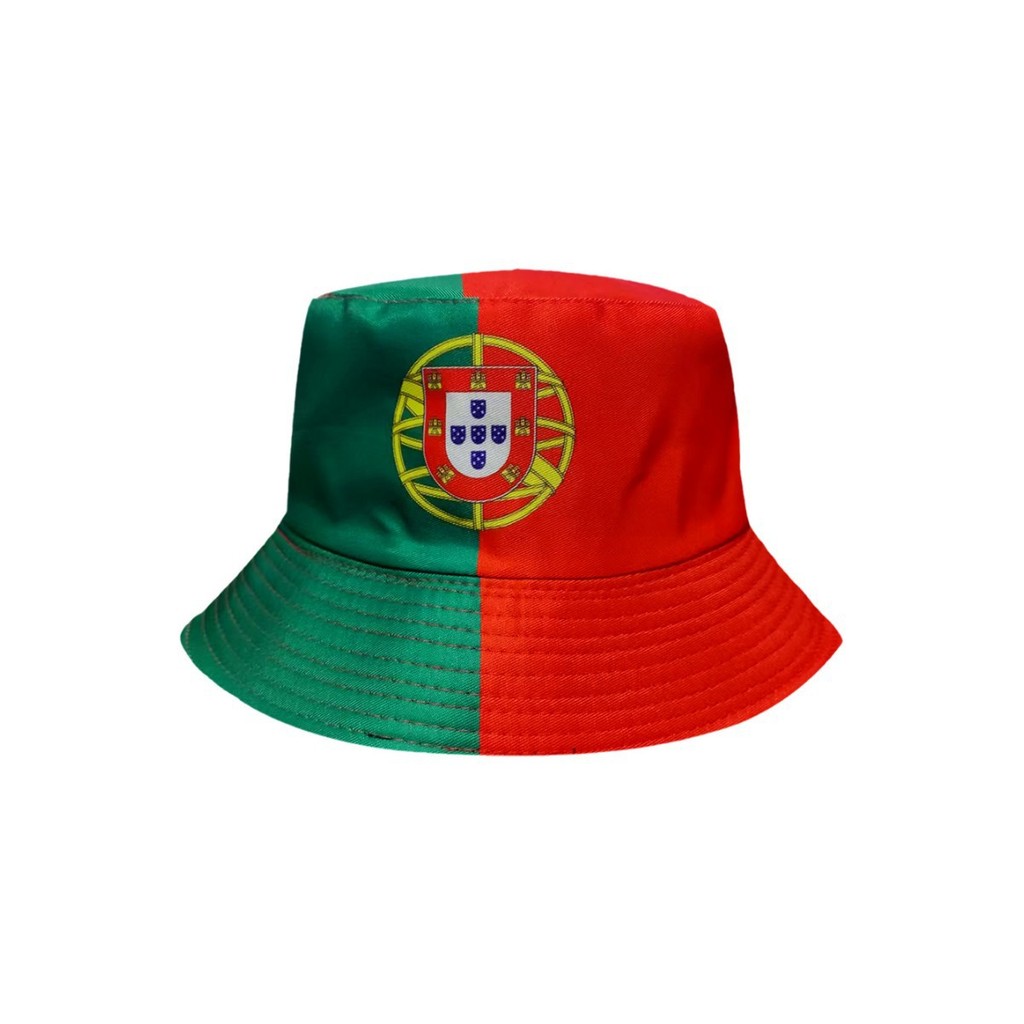 2026 Portugal Ready Stock Venda quente Chapéu balde com estampa de bandeira da Copa do Mundo